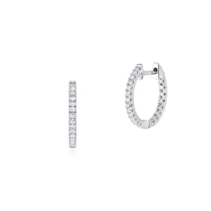 W.KRUK Kolczyki złote z diamentami