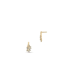 W.KRUK Kolczyki złote z diamentami