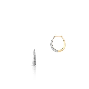 W.KRUK Kolczyki złote z diamentami