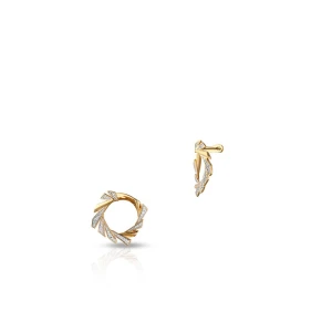 W.KRUK Kolczyki złote z diamentami