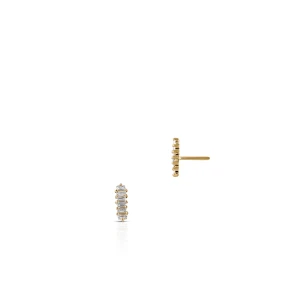 W.KRUK Kolczyki złote z diamentami