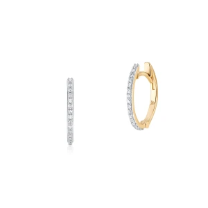 W.KRUK Kolczyki złote z diamentami