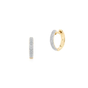 W.KRUK Kolczyki złote z diamentami