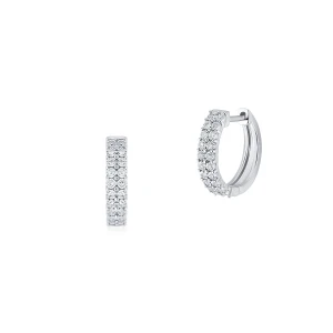 W.KRUK Kolczyki złote z diamentami