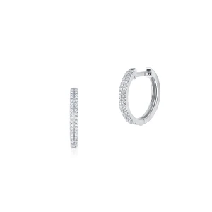 W.KRUK Kolczyki złote z diamentami