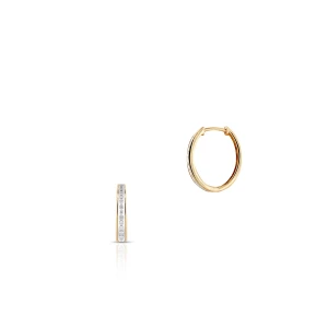 W.KRUK Kolczyki złote z diamentami