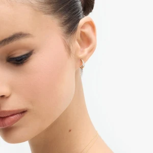 W.KRUK Kolczyki złote z diamentami Galaktyka