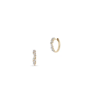 W.KRUK Kolczyki złote z diamentami Galaktyka