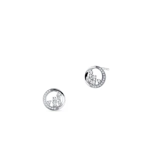 W.KRUK Kolczyki złote z diamentami Galaktyka