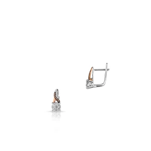 W.KRUK Kolczyki złote z diamentami i brylantami