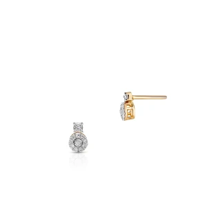 W.KRUK Kolczyki złote z diamentami W.KRUK
