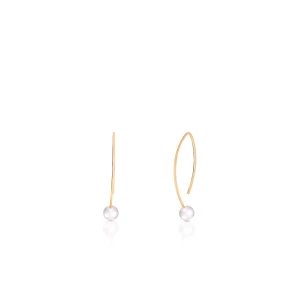 W.KRUK Kolczyki złote z perłami