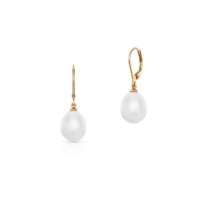 W.KRUK - Kolczyki żółte złoto perły
