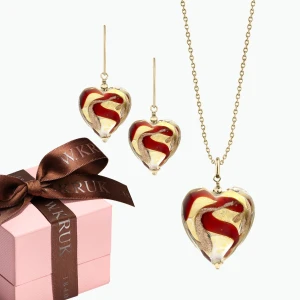 W.KRUK - Komplet Murano Czerwony