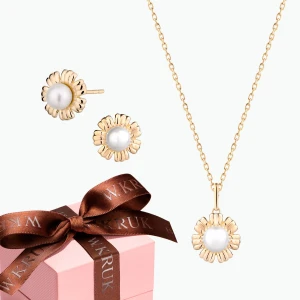 W.KRUK - Komplet Perłowy Kwiat