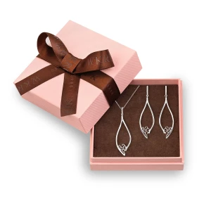 W.KRUK - Komplet Srebrzyste Krople