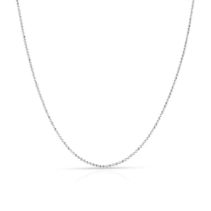 W.KRUK Łańcuszek białe złoto kulka