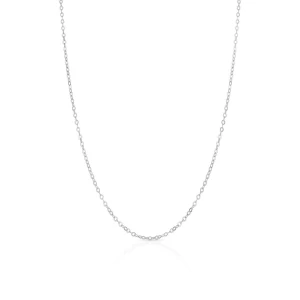 W.KRUK Łańcuszek białe złoto rolo