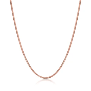 W.KRUK Łańcuszek różowe złoto lisi ogon