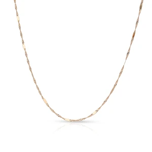 W.KRUK Łańcuszek różowe złoto singapur