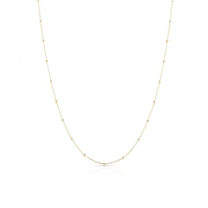 W.KRUK Łańcuszek złoty ankier z kulkami