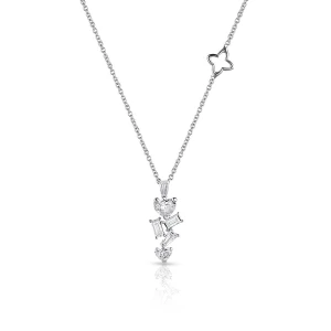 W.KRUK Naszyjnik białe złoto Recarlo