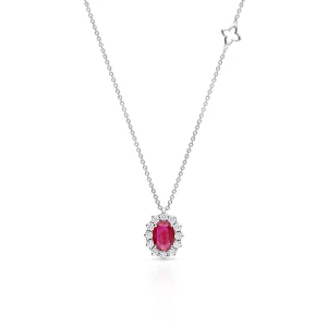 W.KRUK - Naszyjnik białe złoto RECARLO