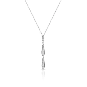 W.KRUK - Naszyjnik białe złoto z brylantami