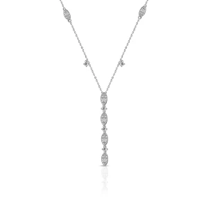 W.KRUK - Naszyjnik białe złoto z brylantami