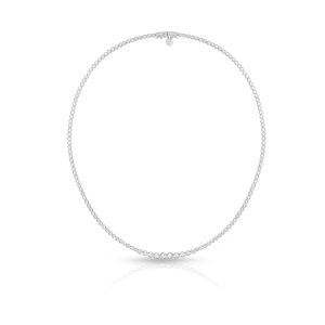 W.KRUK Naszyjnik białe złoto z brylantami