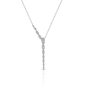 W.KRUK Naszyjnik białe złoto z brylantami