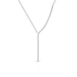 W.KRUK Naszyjnik białe złoto z brylantami