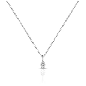 W.KRUK Naszyjnik białe złoto z brylantem