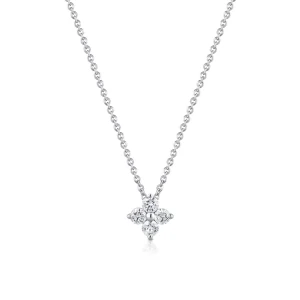 W.KRUK - Naszyjnik białe złoto z diamentami