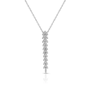 W.KRUK - Naszyjnik białe złoto z diamentami