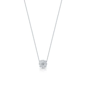 W.KRUK Naszyjnik białe złoto z diamentami