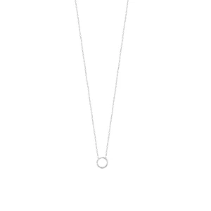 W.KRUK Naszyjnik białe złoto z diamentami