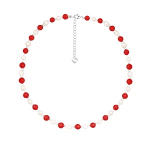 W.KRUK Naszyjnik biało-czerwony Picky Pica