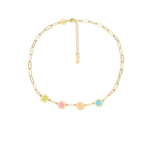 W.KRUK - Naszyjnik Gold Daisy Flowers PICKY PICA