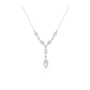 W.KRUK Naszyjnik mosiężny z cyrkoniami