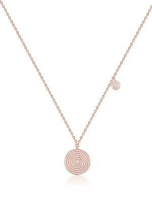 W.KRUK - Naszyjnik pozłacany z cyrkoniami