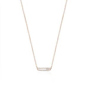 W.KRUK - Naszyjnik różowe złoto Hulchi Belluni