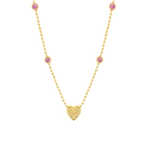 W.KRUK - Naszyjnik Różowy Kier Wonderland PICKY PICA