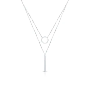 W.KRUK Naszyjnik srebrny kaskadowy