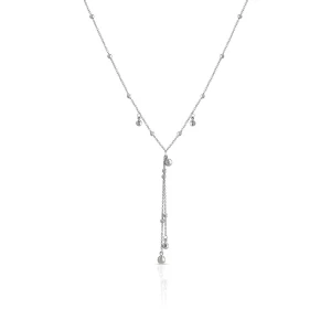 W.KRUK - Naszyjnik srebrny krawatka z kulkami