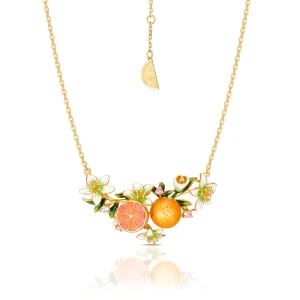 W.KRUK Naszyjnik srebrny Kwiaty Nocy Cytrusy
