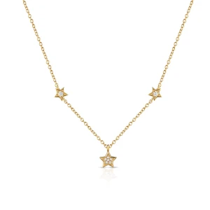 W.KRUK Naszyjnik srebrny Little Star