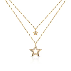 W.KRUK Naszyjnik srebrny Little Star