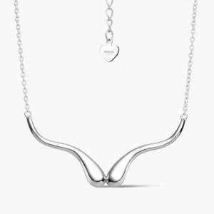 W.KRUK Naszyjnik srebrny Modern