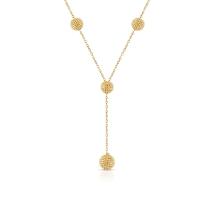 W.KRUK Naszyjnik srebrny pozłacany